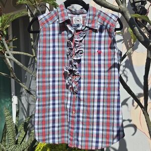 Ferrioni Collection Plaid Button-Up Shirt